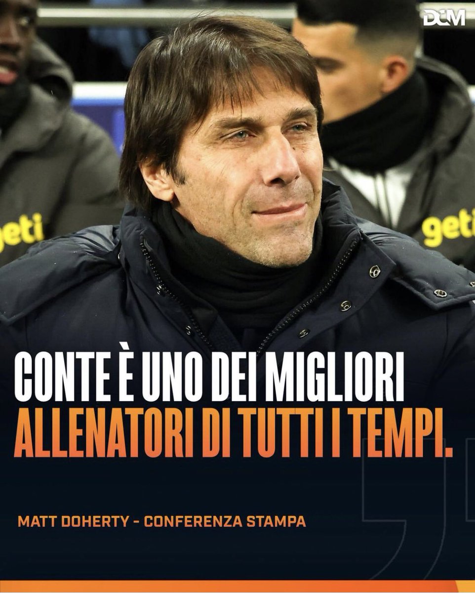 DIRETTADCM's tweet image. Commenti? 🤔👇

#Doherty #Conte #Tottenham