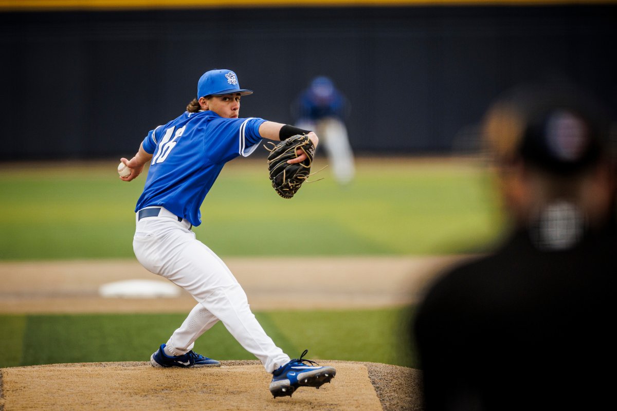 gregwrubell's tweet photo. Pitching stat leaders for @BYUBaseball (min 9.5 IP)--

ERA: Mason Olson 3.24
Opponent BA: Bryce Robison .219
W: Robison 2
W-L%: Peyton Cole 1.000
IP: Jack Sterner 27.1
K: Olson 22
WHIP: Olson 1.00
K/9 IP: Cutter Clawson 11.0
K/BB: Olson 4.40
Appearances: Jake Porter 11 https://t.co/6ZYFHrMoN3
