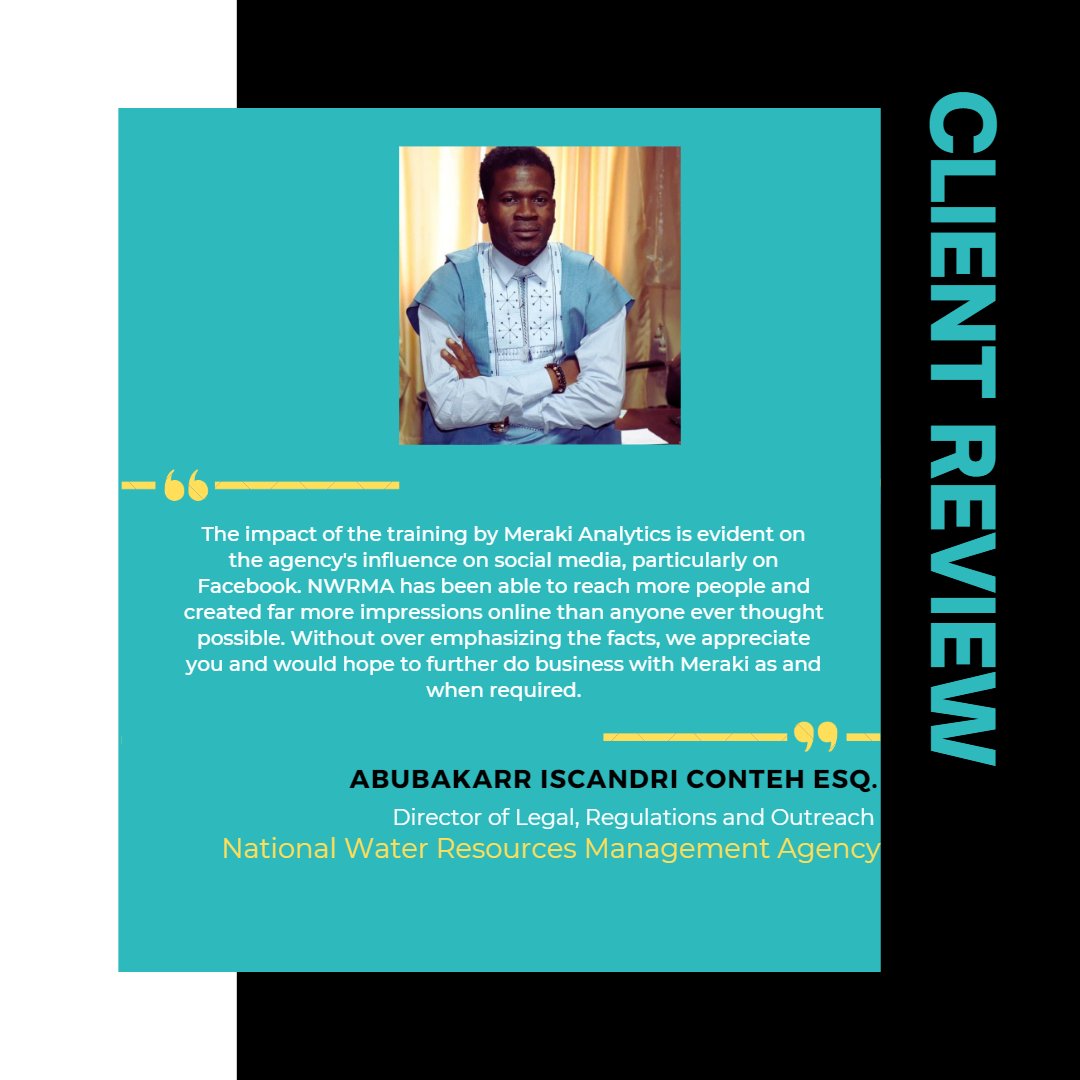 HERE'S WHAT OUR CLIENT THINKS!!!

#merakianalytics #datascience #DataAnalytics