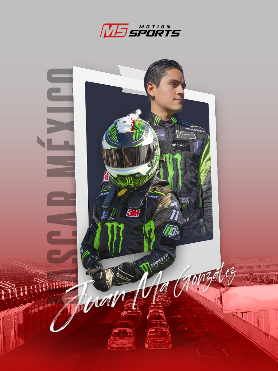 MotionSports_TV's tweet photo. Juan Manuel González listo para ir por la primer bandera a cuadros al Súper Óvalo Chiapas, donde el próximo domingo se disputará el inicio de la temporada 2023 de la NASCAR México Series.

@juanmagnz  #SuperOvaloChiapas #nascar #nascarmx #armstrongarmored #intercash https://t.co/ys6U3QZb5h