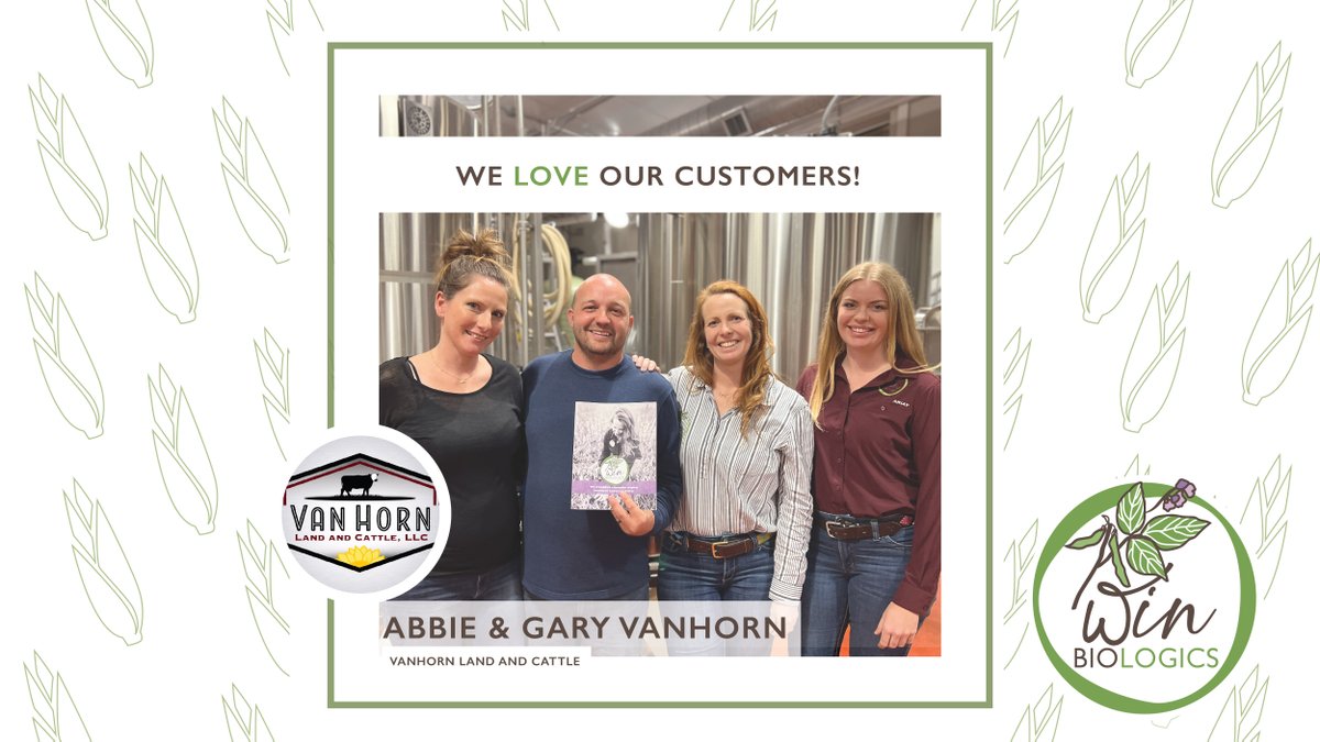 🌱We had an awesome dinner talking about #soilhealth with Gary and Abbie Vanhorn! Gary has been using Win Biologics products for 2 yrs; he advocates for soil health and grows barley and hops (using #regenerativeagriculture) for Field &amp; Stone Brewing Co. winbiologics.com🍃
