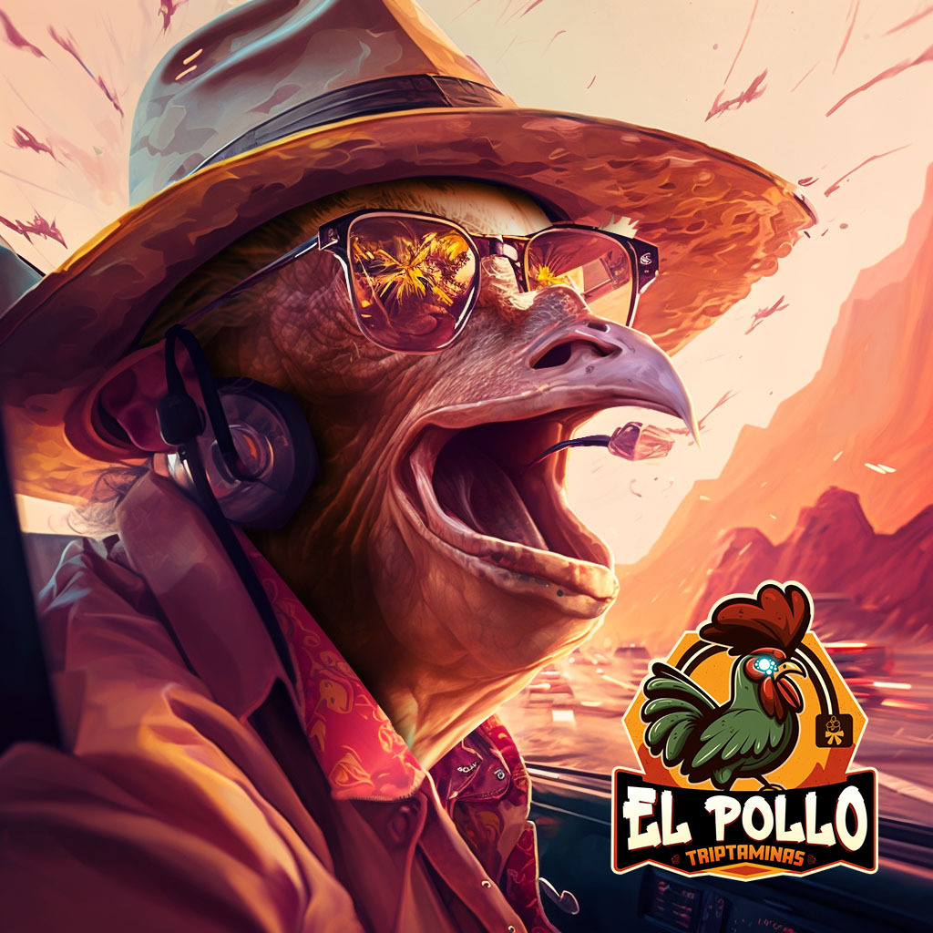 CluckCluckNFT's tweet photo. As Hunter entered the new world, the vastness of the chicken universe was a beauty to behold. Sentient chickens were everywhere, waiting to come into the limelight. The central point seemed to be El Pollo Triptaminas... what could that be?

#cluckcluck https://t.co/q79TYxVsMB