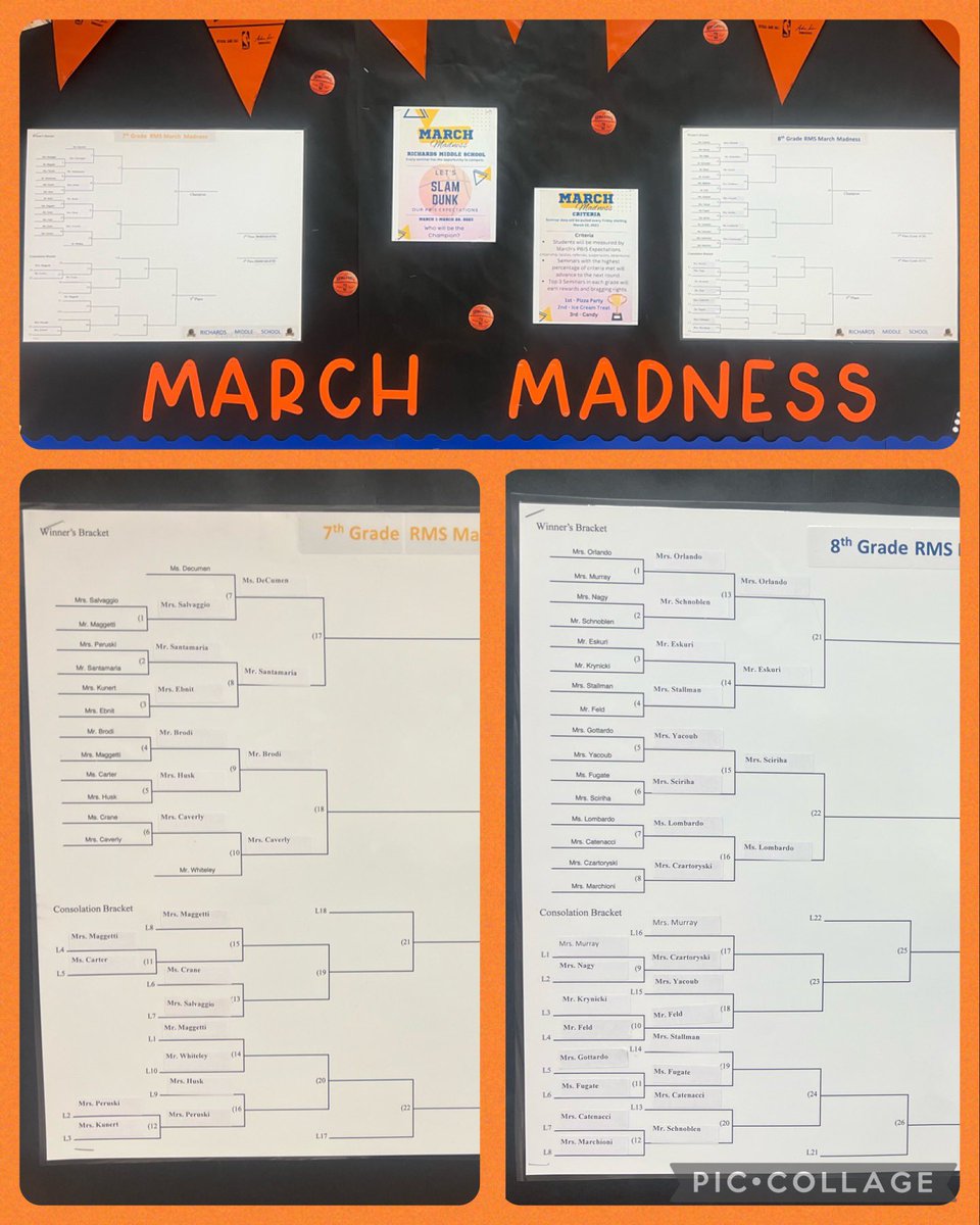 Round 2 of March Madness in the Castle is complete. Both 7th and 8th grade Final Four teams are super competitive.  Who will win? #HonortheCastle #CastleCrew #FraserFamily @HustonLJulian