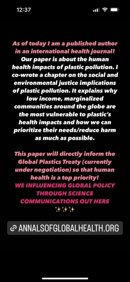 mayasonfiyaaa's tweet photo. It’s official!! As of (yesterday) I am a published author in an international health journal ✍🏽✍🏽✍🏽 I can’t wait to see the impact this research will have on the Global Plastics Treaty🌎✨ https://t.co/E8tYtl4Hr1 https://t.co/WAQRR61juh