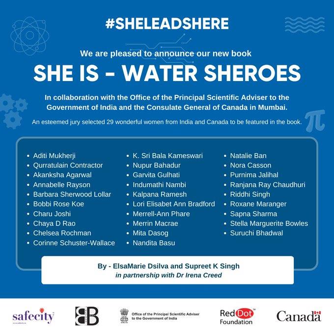 GWFutures's tweet image. #SheIsWaterSheroes: Stories of Women in the field of Water launched today at the @UN 2023 Water Conference in NY

GWF is fortunate to work alongside many of the newly named #WaterSheroes! @schusterwallace, Lori Bradford, @pharethoughts, @merrinm, and @nanditabasu2
