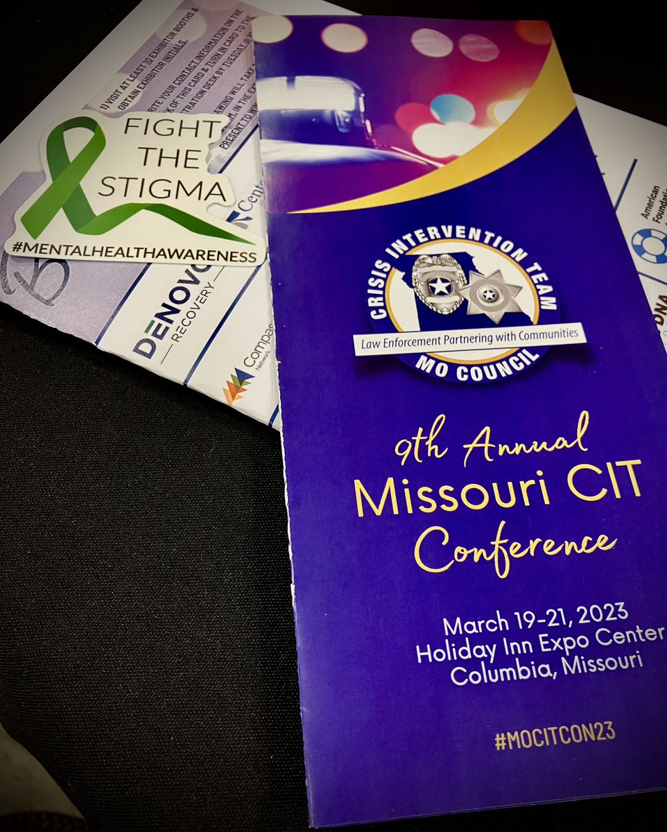 KDighAllen's tweet image. Grateful to attend Missouri’s 9th Annual CIT Conference. When 1 in 25 adults experience a serious mental illness, 1 in 10 adults experience a substance abuse disorder, and 64% of jail inmates have a mental illness, it is vital to collaborate and learn from one another. #MoCIT