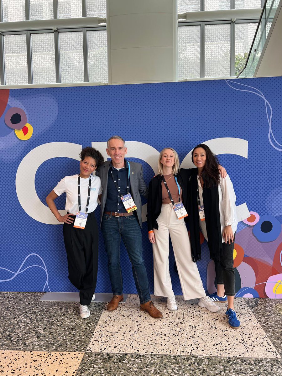 simakela's tweet image. Our lovely @P4PAlliance team enjoying  #GDC23 and discussing with games companies on how to take action for the environment 🌱🌍🎮