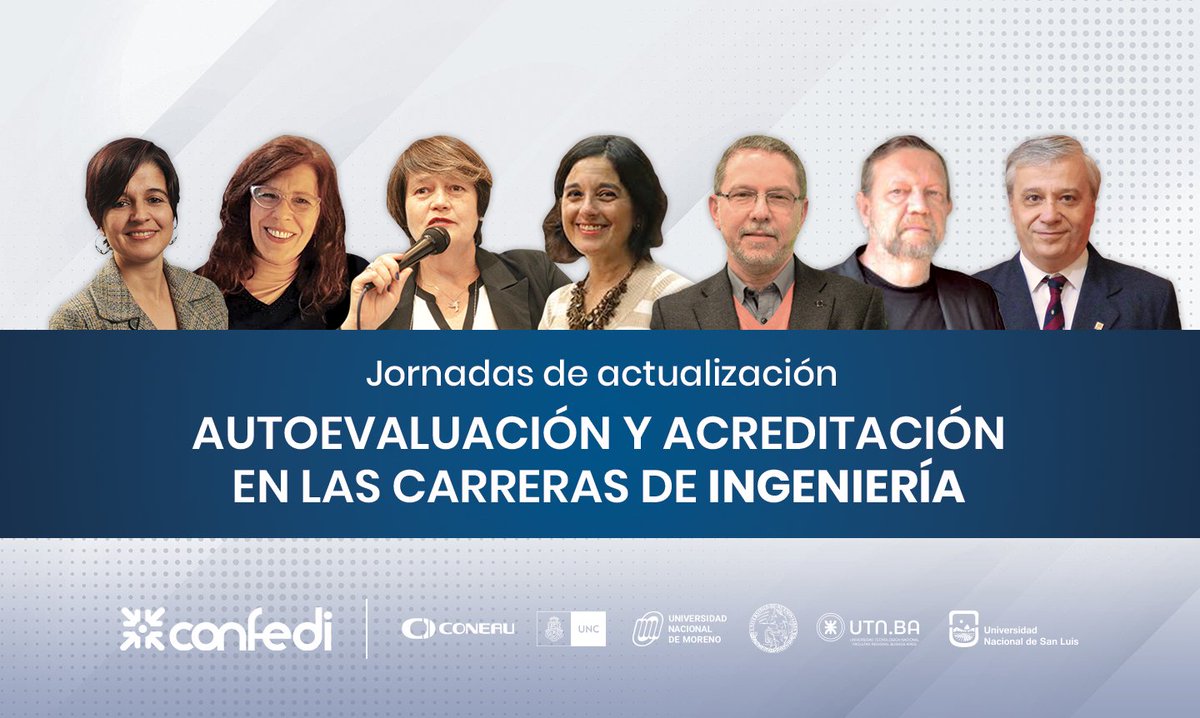 confediok's tweet photo. 📣¡Primer ciclo de jornadas de actualización sobre autoevaluación y acreditación en las carreras de ingeniería!👏

El primer encuentro será el lunes 3/4.📆

✅Tema: Autoevaluación y acreditación. Normativas y convocatorias.  Proceso de autoevaluación.

 ℹhttps://t.co/C31MiHkqzL https://t.co/tirxDuDgjs