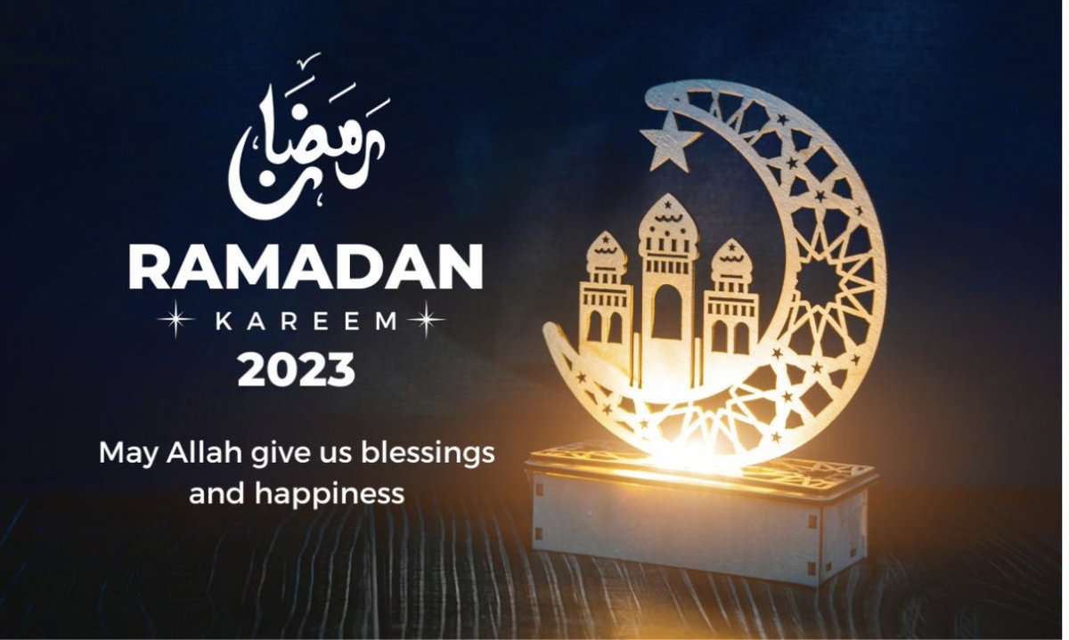 Welcome the month of Ramadan with a heart filled with peace, harmony and joy. May the divine blessings of Allah protect and guide you all.