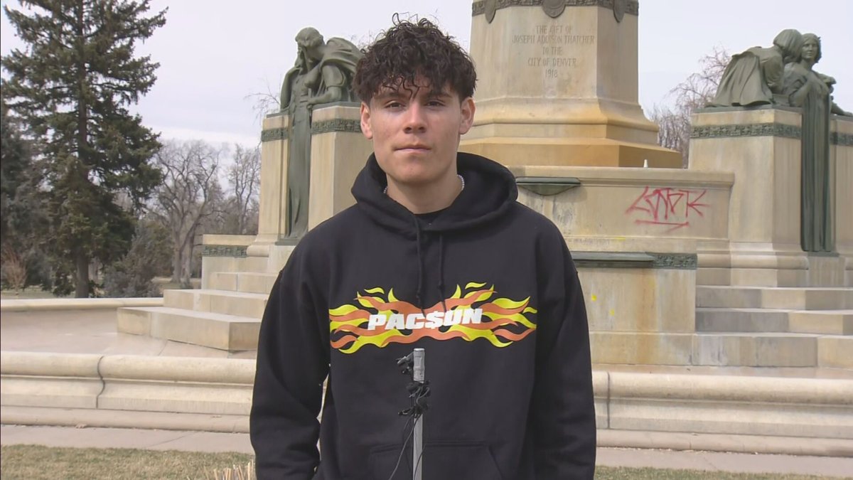 "We buried him just four days ago," - the brother of Luis Garcia, the teen who died after a shooting outside #Denver East High School, talked about today's shooting that hurt two deans. <a href="/ConorMcCueTV/">Conor McCue</a> has more about what he said on <a href="/CBSNewsColorado/">CBSColorado</a> at 5.