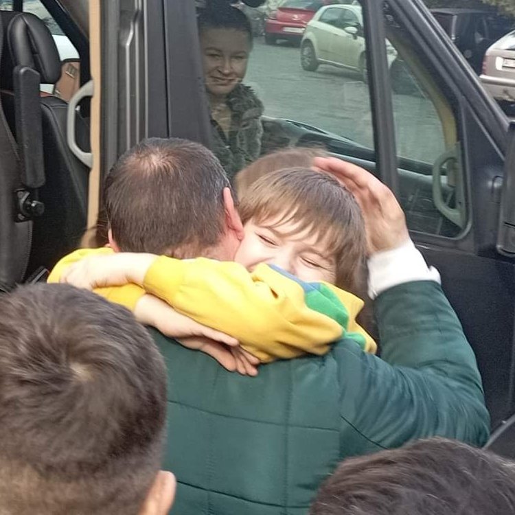 Magic moment: a Ukrainian child who had been abducted by the invading Russian army is reunited with his parents after being rescued and returned to Ukraine