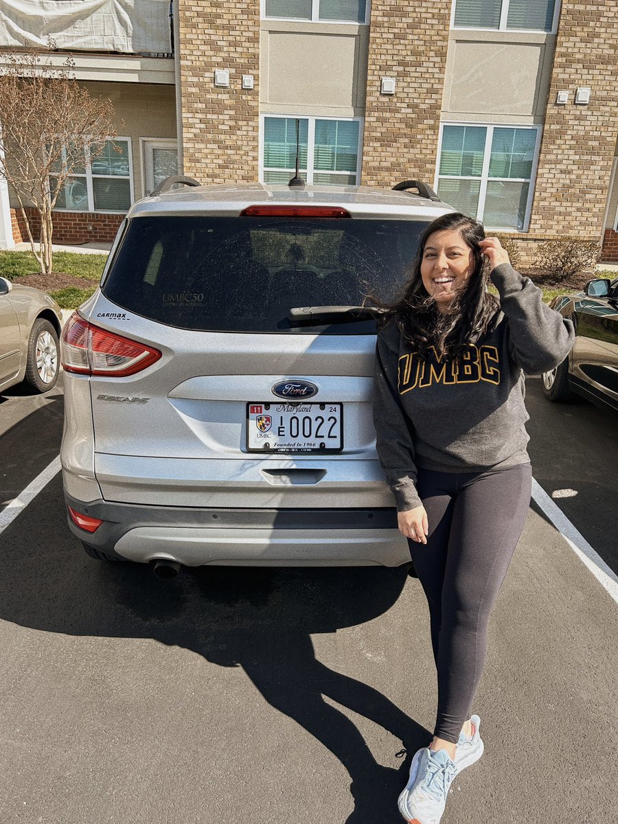 Got a little car upgrade thanks to UMBC🥰 #inclusiveexcellence #umbcproud