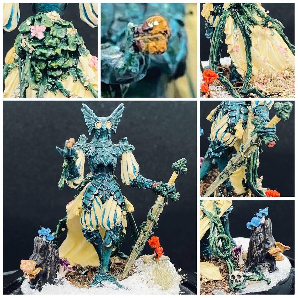 HobbyTan's tweet photo. Thank you for joining me for #HobbyHappyHour tonight, folks. It’s a strange feeling knowing that the #KingdomDeath #FlowerKnight is complete. I’m really happy with him. He’s not perfect, but he doesn’t have to be :) #miniaturepainting https://t.co/JjsDlDcgQk https://t.co/gonHR1ctZu