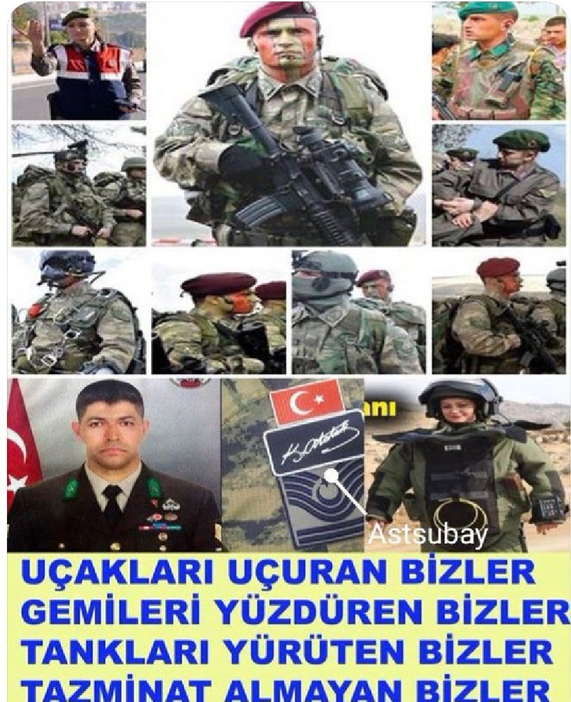 CemalAHN7's tweet photo. #AstsubaylarElele 
Elele verip birlik olalım. Biz büyük bir aileyiz. Tazminat Astsubayların hakkıdır. TEMAD temsilcimizdir.
@RTErdogan
@NureddinNebati
@suleymansoylu
@tcsavunma
@kilicdarogluk
@mustafaelitas
@fuatoktay
@AhmetAYDIN_02
@HMBakanligi
@meral_aksener https://t.co/8BOrZA4amI