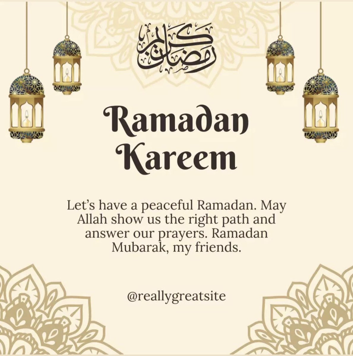 To all my Muslim family and friends..have a blessed month! ☪️ #RamadanKareem #Ramadan2023