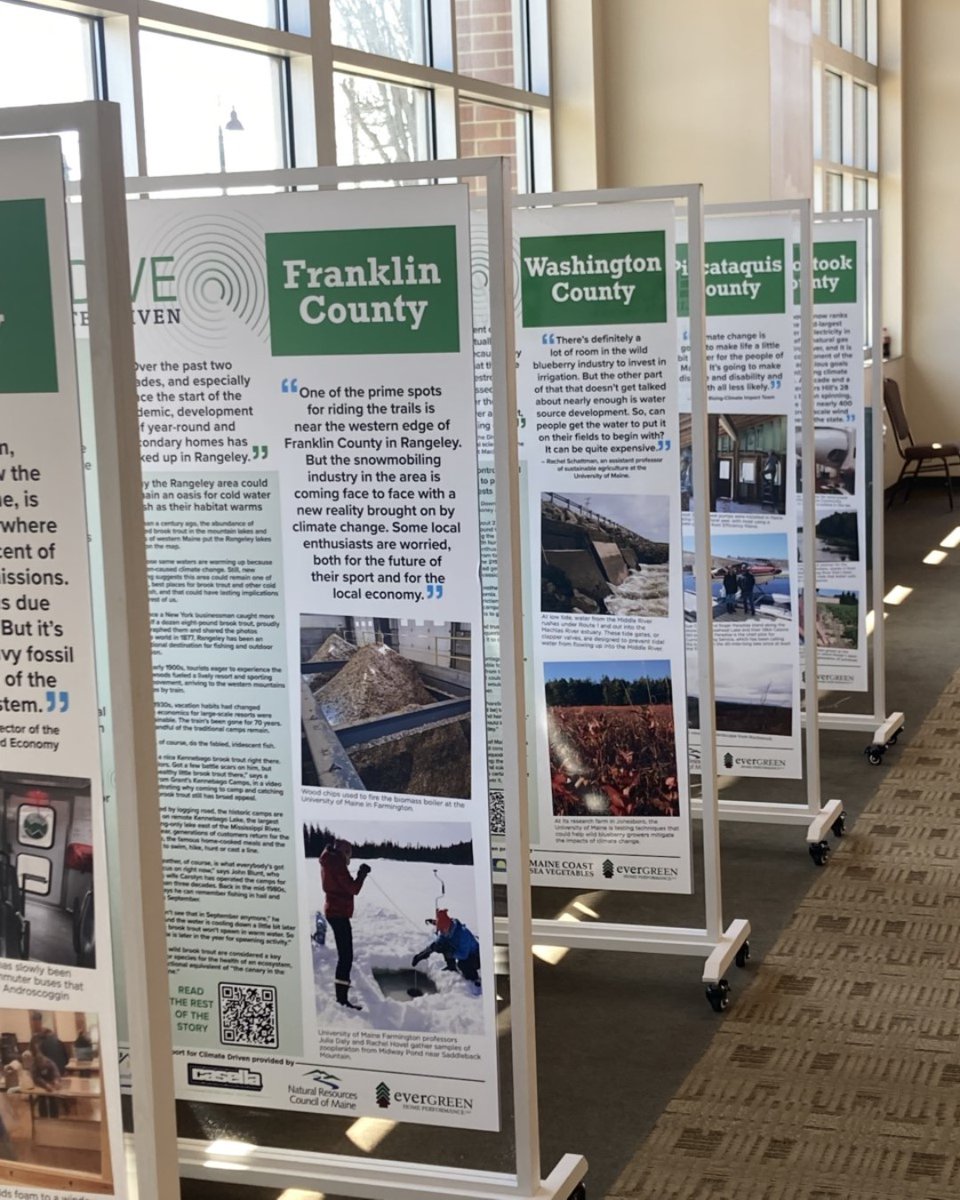 MainePublic's tweet photo. We're all set up and ready to go for the @mesciencefest in #Bangor this week! Events start today but we especially can't wait to meet folks at our #ClimateDriven #DeepDive display on Sat, March 25 at the Exploration Stations experience.
Learn more: https://t.co/jb6pFGbuMU https://t.co/9g2i6xwSQB