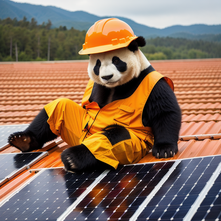 solarinstall's tweet photo. Another beary simple solar install!

> Follow us for more daily #solarart #digitalart #uniqueconcepts #aiart
> Art generated using #stablediffusion

#ai #midjourney #midjourneyart #chatgpt #solar #solarenergy #solarpower #solarpanels #renewableenergy #solarpowered https://t.co/2tTYQiTkh3