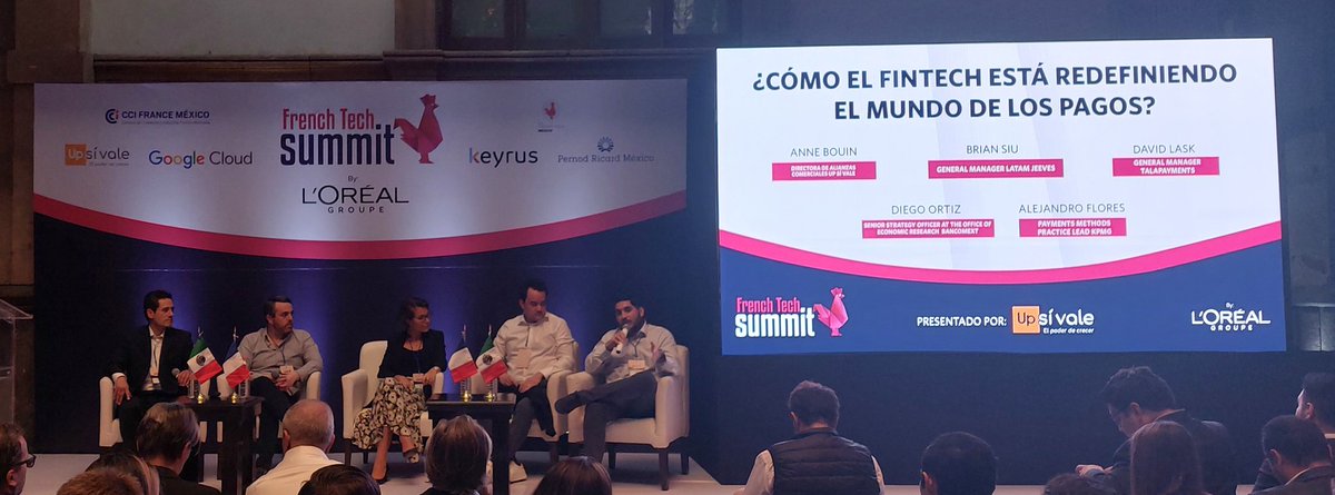 Eibarra_S's tweet photo. En #FrenchTechSummit
Panel: ¿Cómo el #fintech está redefiniendo el mundo de los #pagos?
--
#Inclusión #InclusiónFinanciera
Ampliar cobertura, #conectividad, más jugadores, #colaboración, #educación financiera, actualizar la #regulación.
--
@FranciaenMexico @CCIFranMex https://t.co/Icz898ILbN