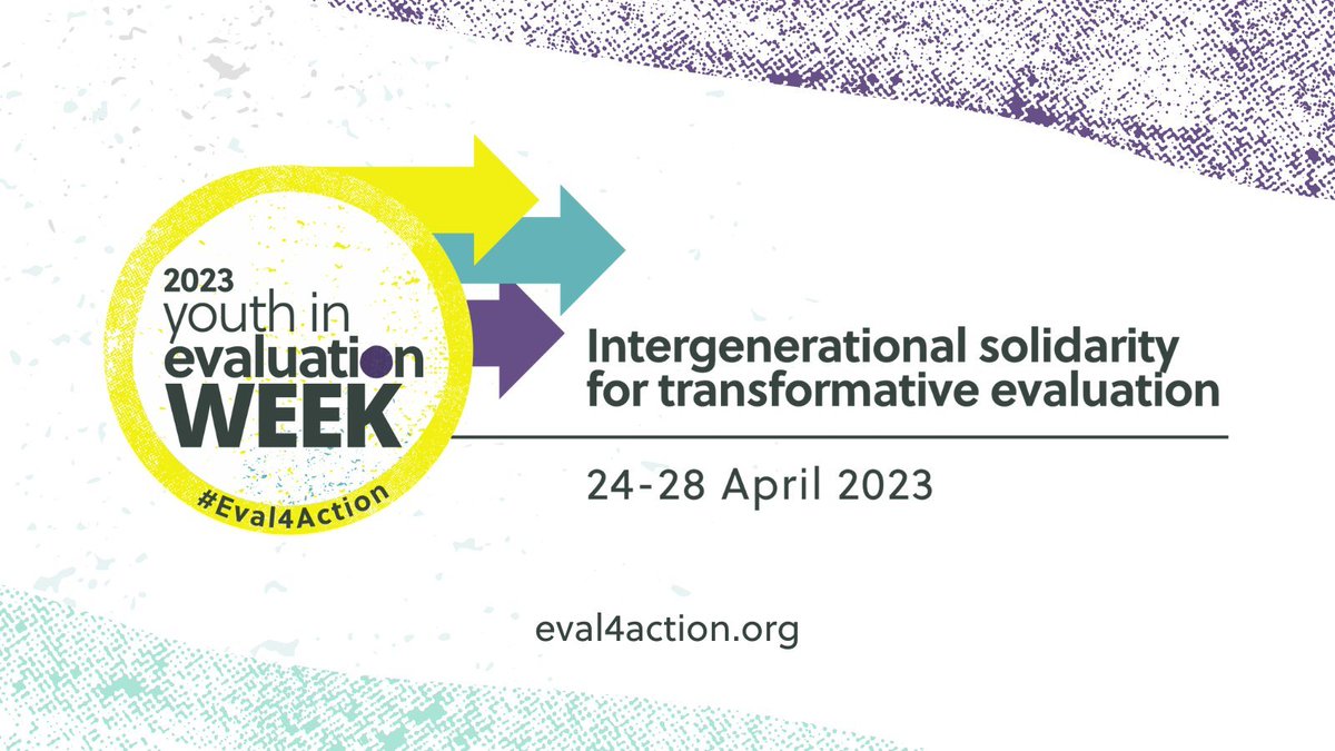 600+ institutions & individuals have committed to enhancing youth engagement in #evaluation

Youth in Evaluation week (24-28 April) builds on this momentum, to turn these commitments into real actions 

Event program: eval4action.org/youthinevalweek

#Eval4Action