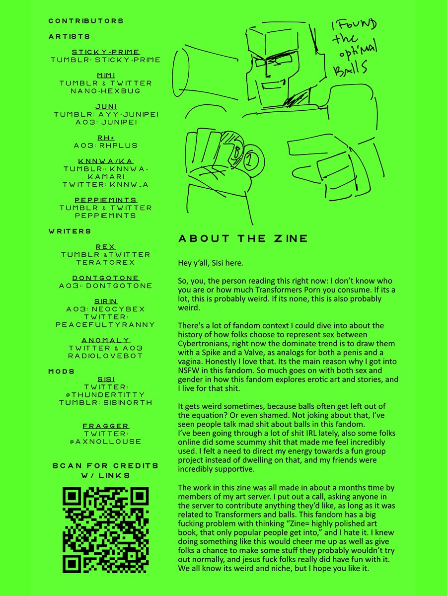 ThunderTitty's tweet photo. NUT SAFE FOR WORK, a zine I made with my friends about Robots with balls, is now available online for free! 🔗in reply. RTs appreciated, I wanna share this with folks!! https://t.co/J500yl40Zu