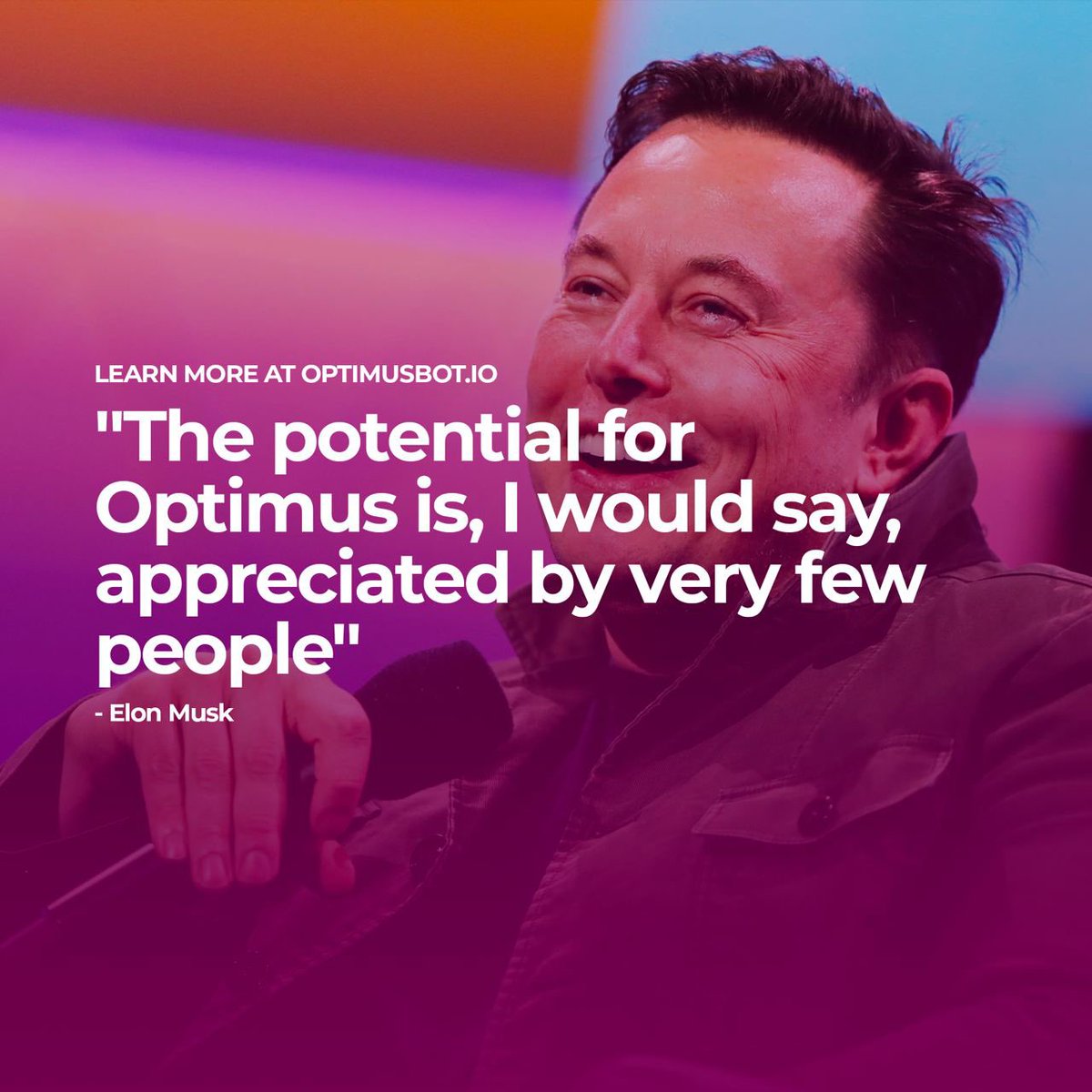 OptimusFanPage's tweet photo. @elonmusk @WSBChairman @BillyM2k @WatcherGuru Elon knows the potential of #Optimus. Everyone will know soon! https://t.co/ynhhVh9QTP