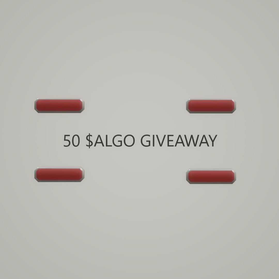 RanterSR7's tweet image. WOW! 1500 followers!! Didn't ever imagine, I'd make it this far. Thank you #algorand!
I think this calls for a 🚨 #Giveaway 🚨
Lets start with 50 $ALGO giveaway.
1. Like ❤️
2. Retweet ♻️
3. Comment #algokit
Ends in 72 hours.
#algokit #algoNFTs