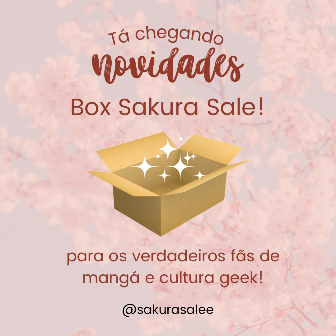 sakurasale's tweet photo. Prepare-se para uma experiência única para você amante de mangás e cultura nerd! Reunimos  nossos produtos em box temáticas mensais e personalizadas 😱
Então já anota na agenda, 3 de abril, o início dessa jornada 👀
#mangá #anime #geek #boxnerd #boxpersonalizada #boxsakurasale https://t.co/oipuvSx407