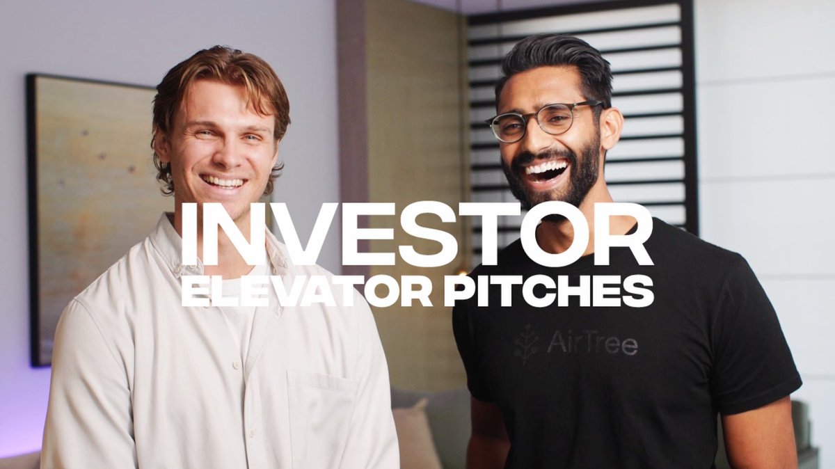 <a href="/RaajRayat/">Raaj Rayat</a> and I got to have some fun and talk about <a href="/airtreevc/">Airtree</a> as part of West Tech Fest’s new online series - Investor Elevator Pitches.  Check out our episode and the full series at bit.ly/AirtreeVentures #WestTechPlus #InvestorElevatorPitches