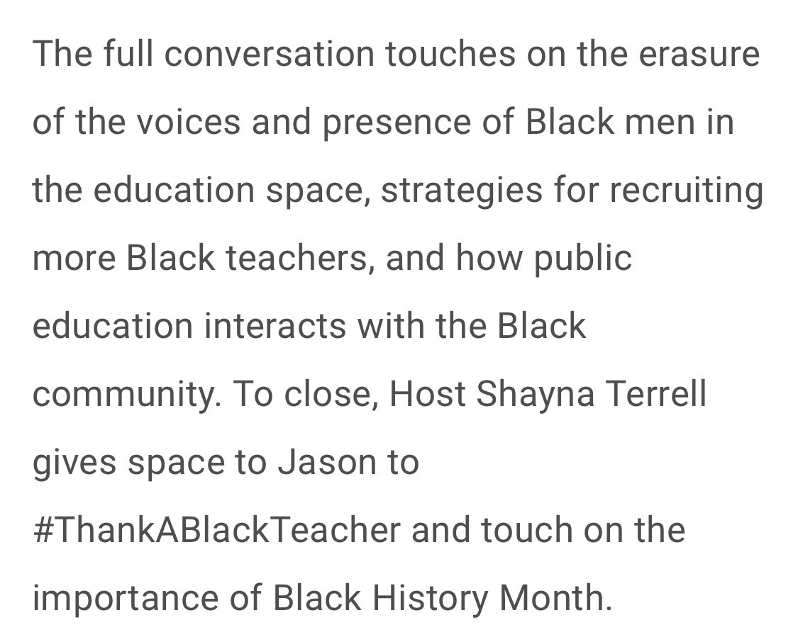 eduentities's tweet photo. Super dope conversation w/the @CenterBlackEd . “Let Black Men Be Heard in Education!” Check it out here 🔗 https://t.co/uufLXI5q6U #SpeakBlackMan #podcast #WeNeedBlackTeachers #edchat #BMEsTalks #teachers #ProfessorJBA 📝 https://t.co/CSzv6Q2Kdz