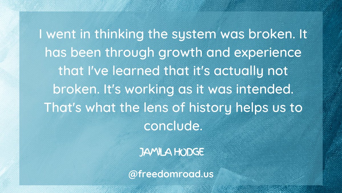 Are you caught up on the Freedom Road Podcast? Our guests are fire and our conversations are life changing. Listen in on our website or wherever you get your podcasts! freedomroad.us/2023/03/jamila… #freedomroadpodcast #publicsafety #justice #justicesystem @EJUSA