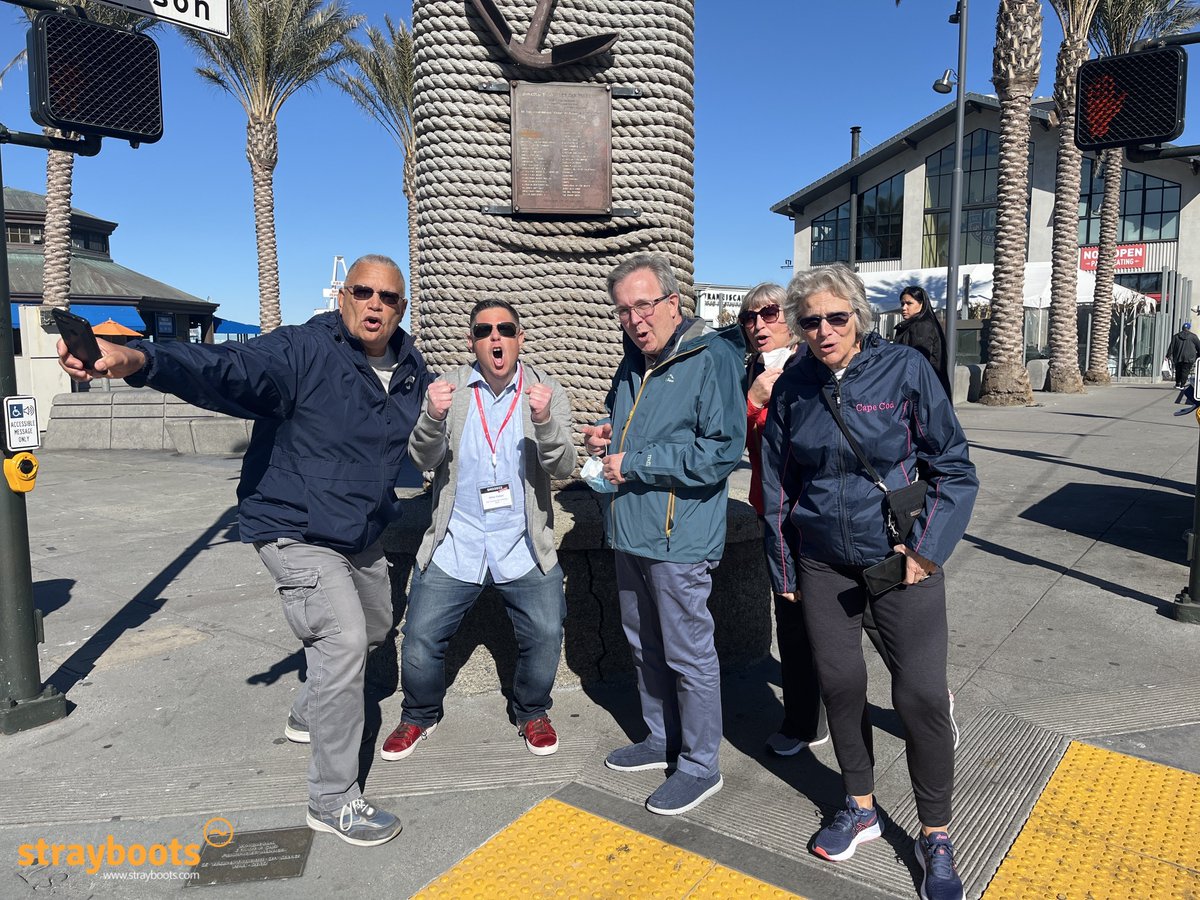 strayboots's tweet photo. Good Mooorning San Fran! ๐
Are your teams ready for a new team-building scavenger hunt?! ๐ช
With @moogsoft ๐ฎ
#strayboots #teambuilding #scavengerhunt #teamwork #teamworkmakesthedreamwork #fishermanswharf #corporateevents @TheWharfSF https://t.co/Mr6rbz8JZA