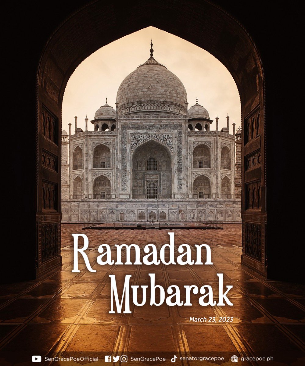 SenGracePOE's tweet photo. Wishing all our Muslim brothers and sisters a peaceful, blessed and prosperous Ramadan.

Ramadan Mubarak!

#ramadan2023 https://t.co/fXrJDyJyFf
