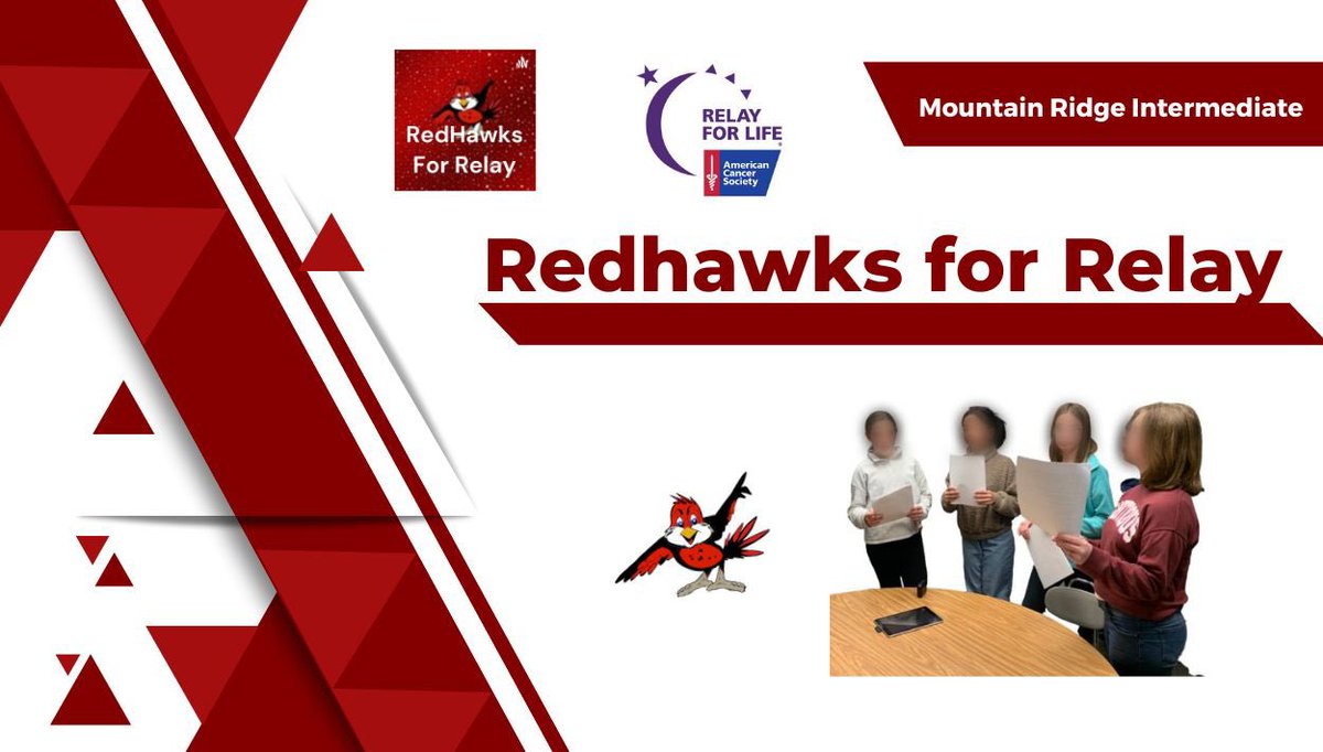 RelayBerkeleyWV's tweet photo. Redhawks For Relay... Hello from MRI students Miley, Jasmine, Cailyn and Bryar... sharing their latest podcast recording, giving a shout out to the MHS Bulldogs. https://t.co/UdV5mehMtx @MHSTrentSherman https://t.co/oVPifyuo7k