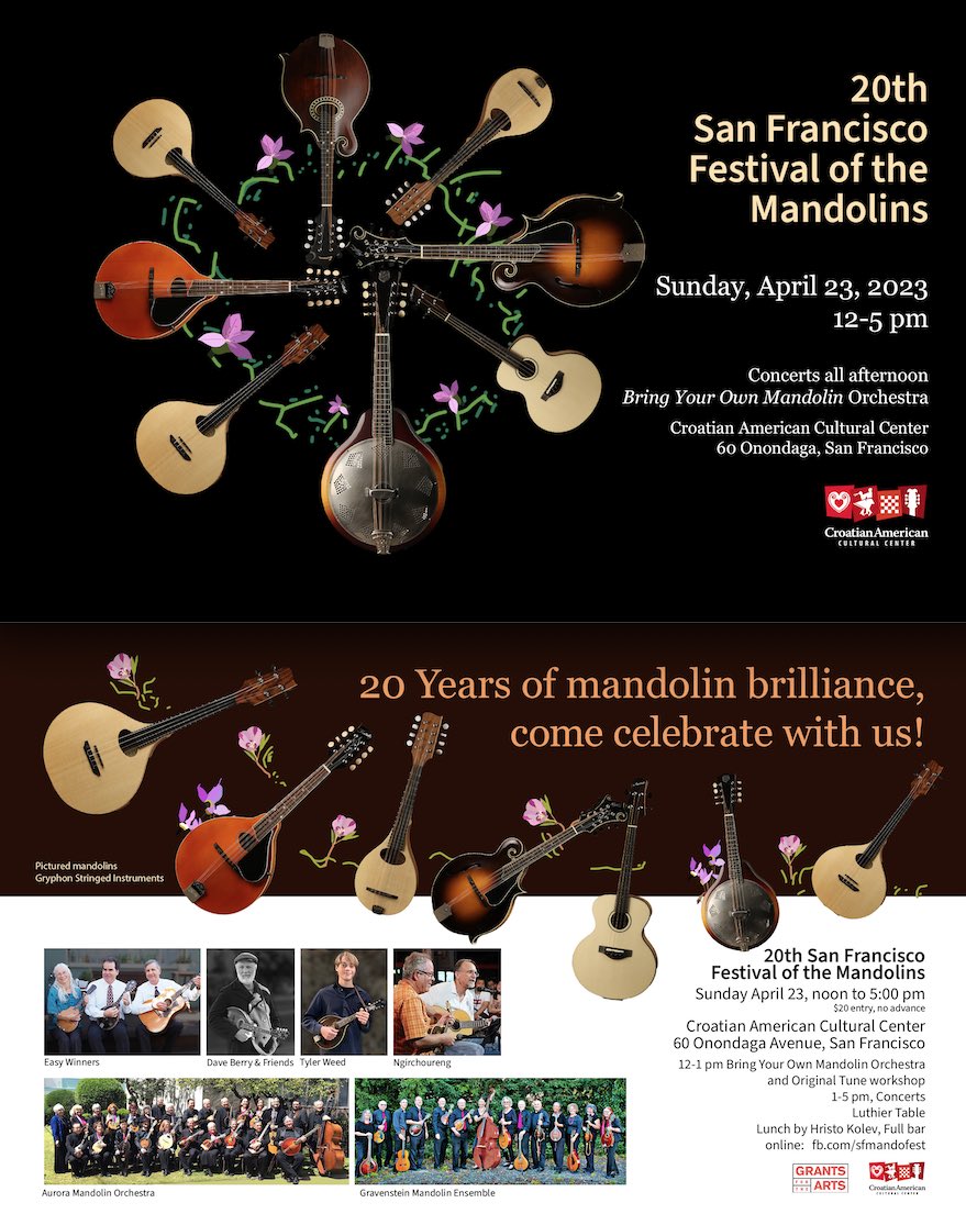 Celebrate the 20th San Francisco Festival of the Mandolins!
