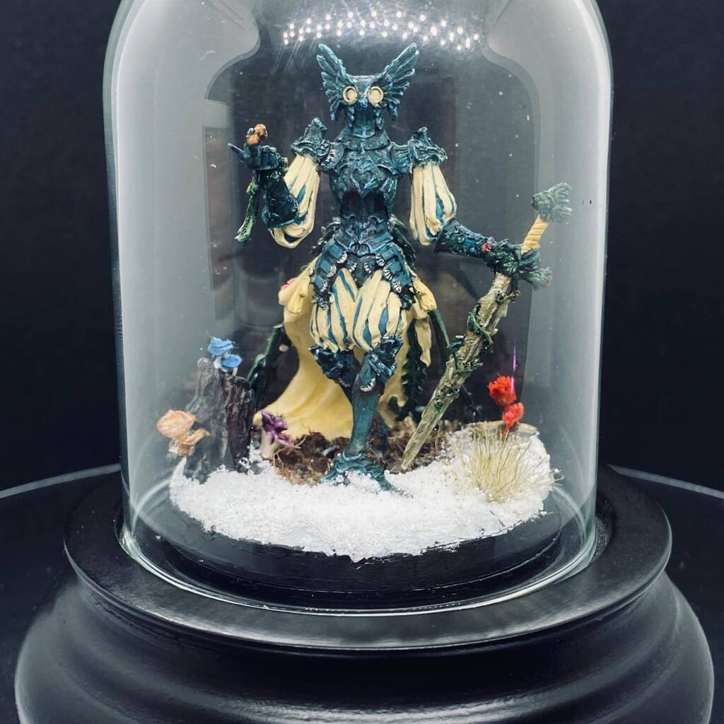 HobbyTan's tweet photo. And pride of place in his new home #KingdomDeath #FlowerKnight #BellJar https://t.co/b3Oz3LZ6qT https://t.co/2y21Wz9wln