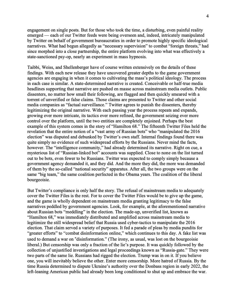 Counter__Space's tweet photo. Twitter Files Must Be Turning Point for Mainstream Media, But Won’t Be

by Clive McHugh
22 March 2023 
(Part 1 of 2) https://t.co/TchSuuYUuI