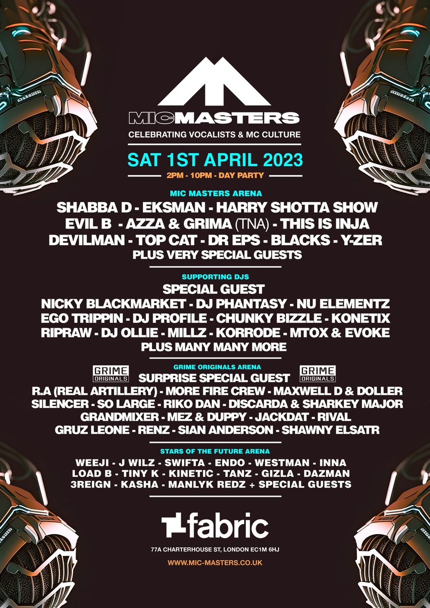 HarryShotta's tweet photo. So THERE is NO RAIL STRIKES on April 1st which means everyone can reach Mic Masters now….

Shout out my bredrin Mick for sorting that out in time ♥️ https://t.co/Q4XRO4jy4o