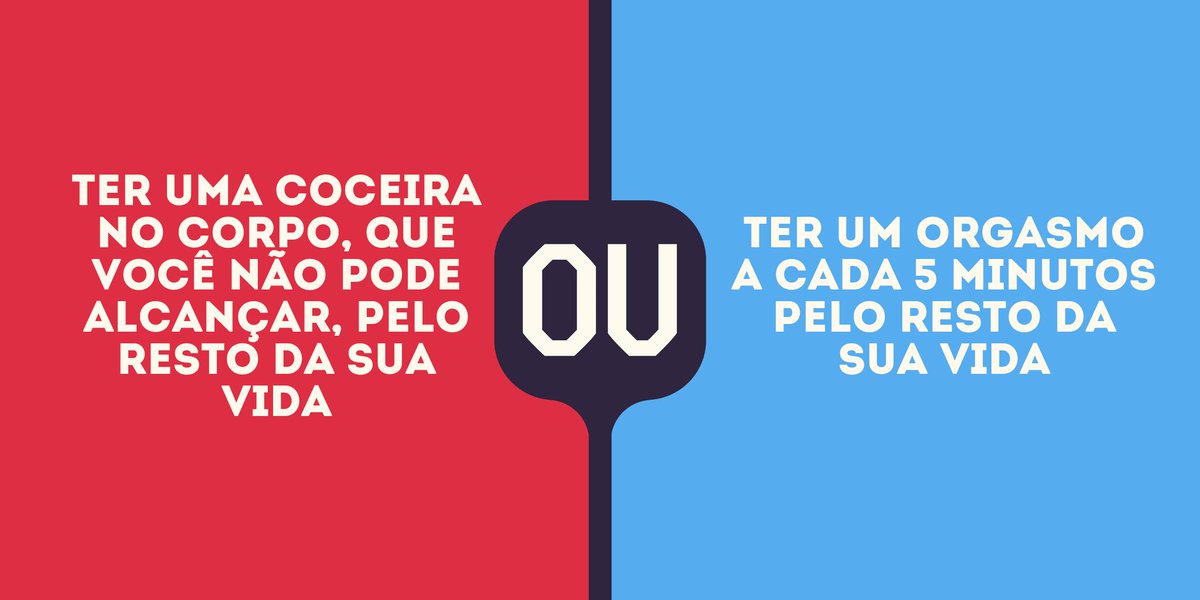 O que você prefere? tweet media