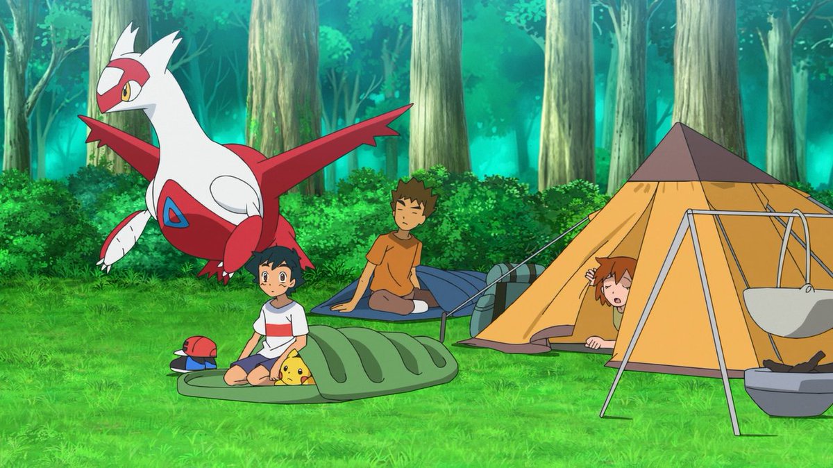 Misty with the absolute power move of claiming the entire tent for herself