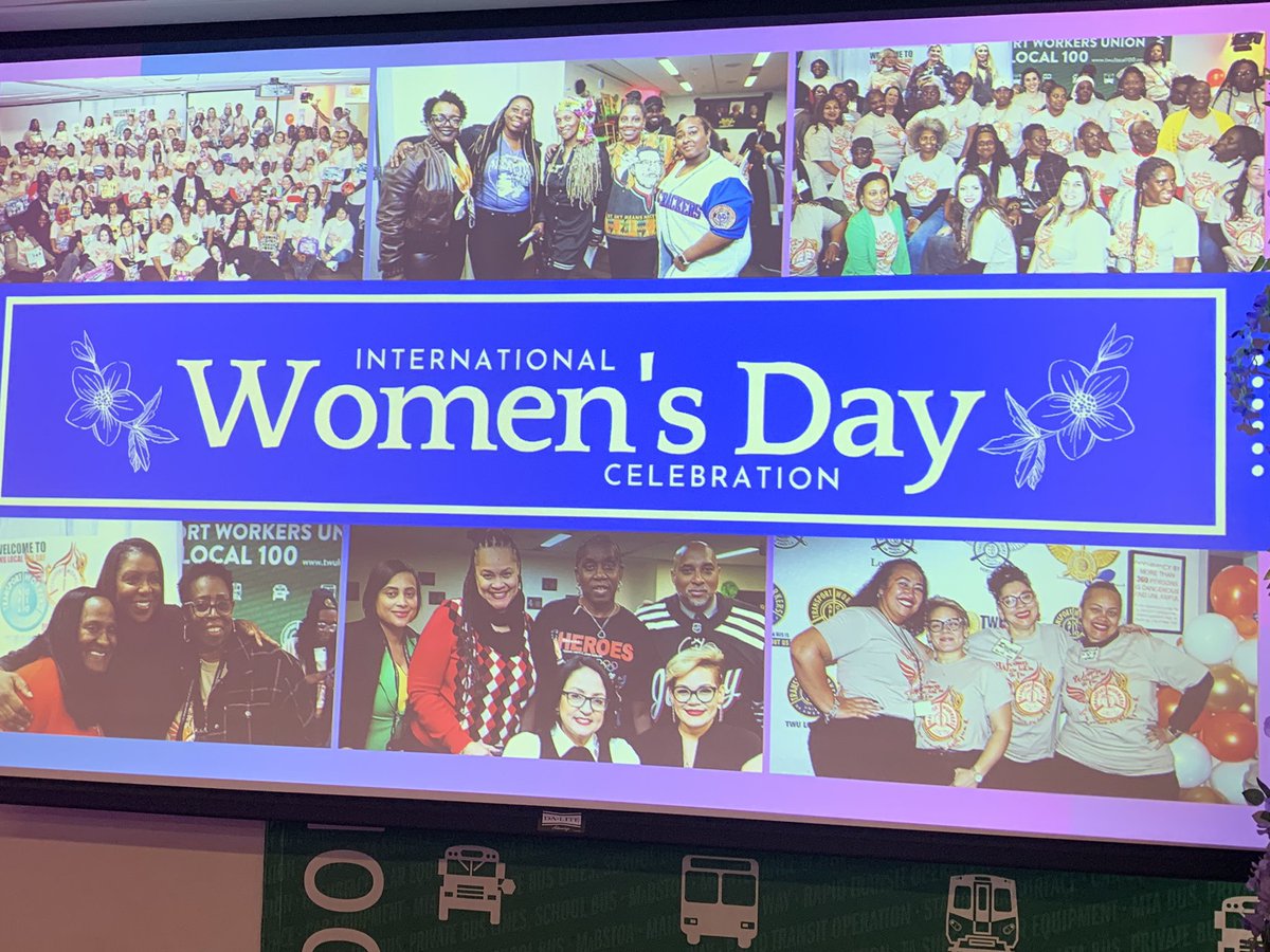 TWULocal100's tweet photo. It’s time to celebrate our @TWULocal100 women @NYCTSubway @NYCTBus — equality is the union difference! @CentralLaborNYC @AFLCIO https://t.co/Bwmmy82IQz