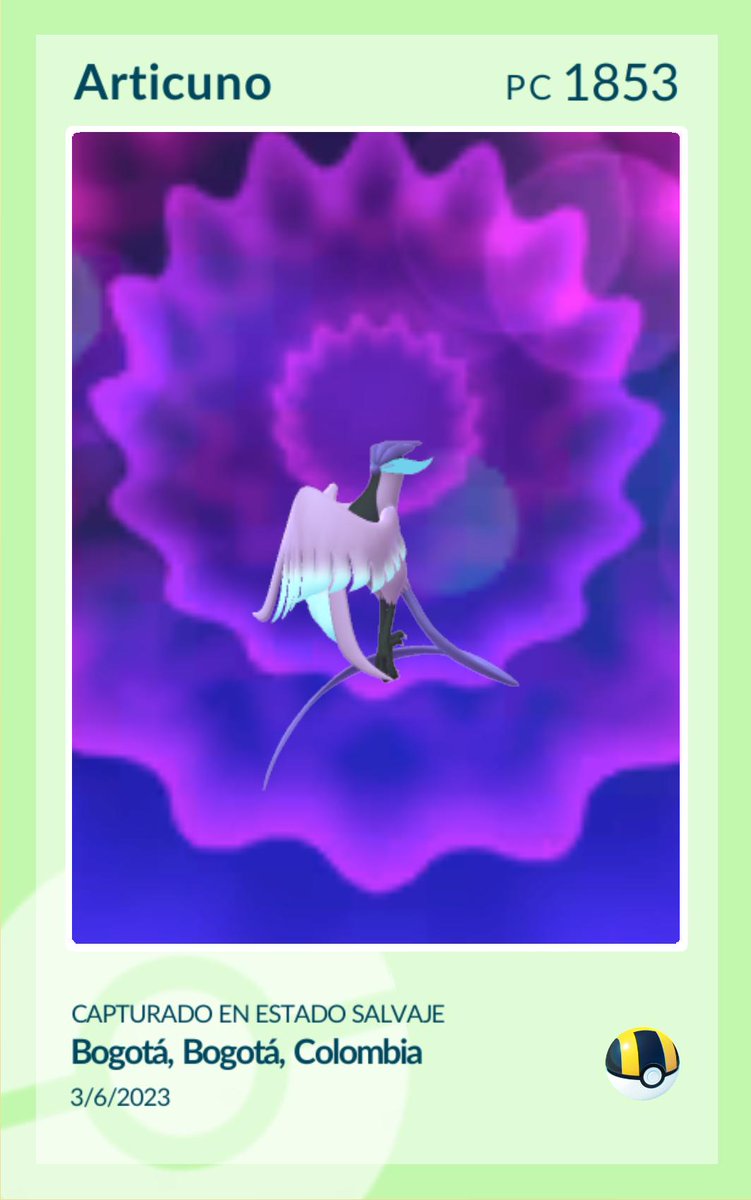 cescapricor's tweet photo. @pokemongo @LaloGarx  mira mi Artícuno de galar   ¡Únete a la diversión de Pokémon GO! https://t.co/tR2hZr9ZGX https://t.co/dji0pR10UE