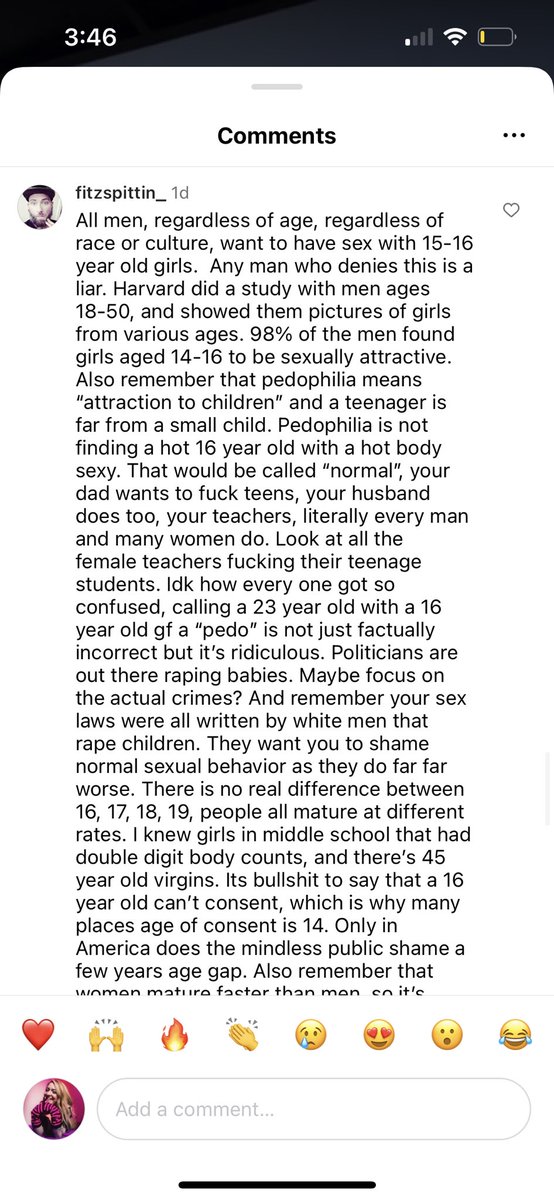 scenequeenrocks's tweet photo. I made a song telling men in the scene to not get with minors and here is some responses: TW victim blaming, SA, etc https://t.co/zNkAXglt5X