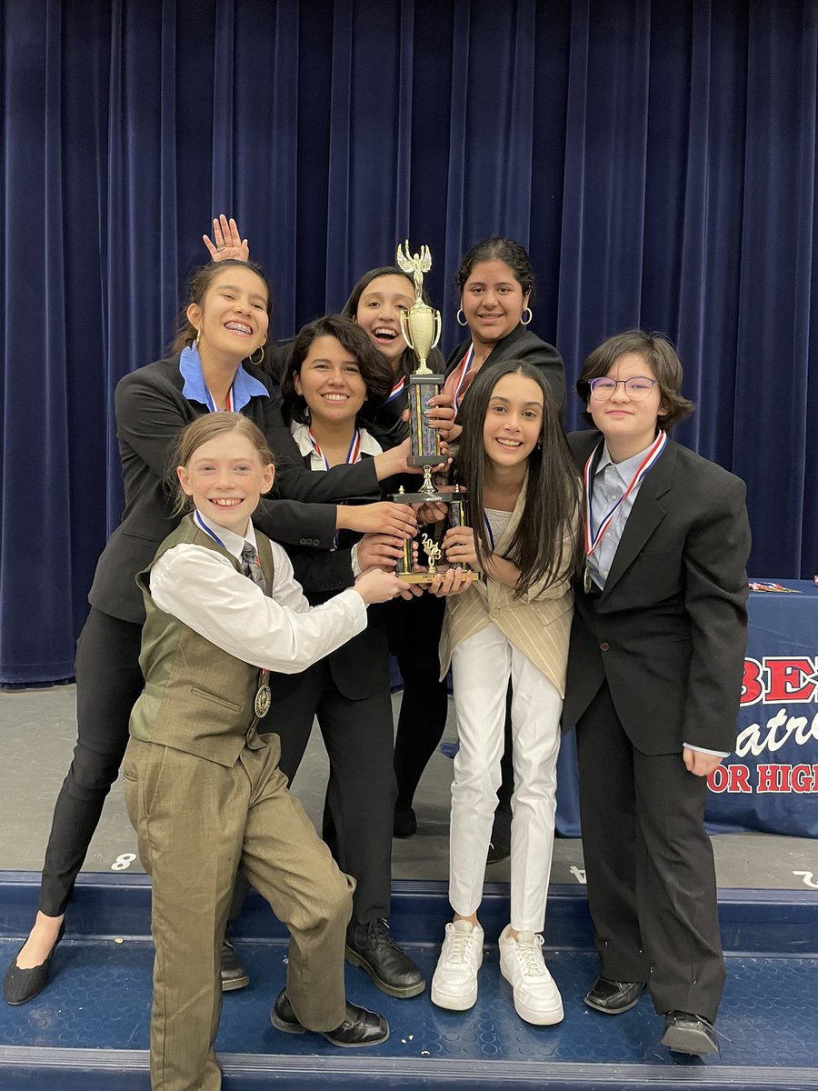 The LJHS Declamation Team was TOURNAMENT CHAMPION in the SWIC Dec tournament &amp; students placed in all events!

3rd Place DRAMATIC INTERPRETATION 
2nd Place PROSE 
2nd Place POETRY

and TOURNAMENT CHAMPIONS HUMOROUS DUET ACTING, HUMOROUS INTERPRETATION and ORATORICAL DECLAMATION!