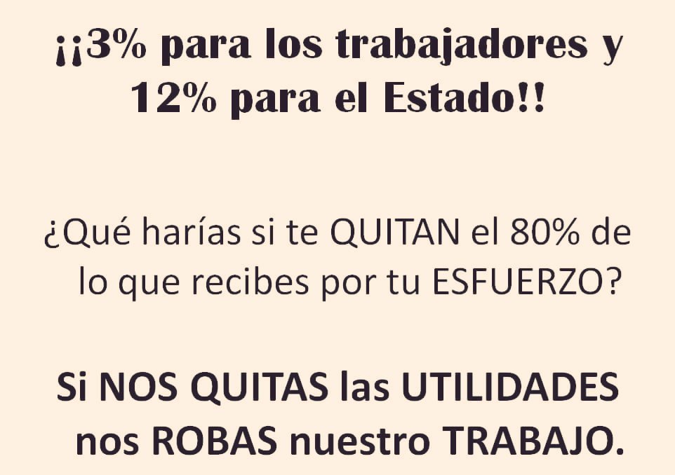 laloking19621's tweet photo. RT📲
6️⃣5️⃣2️⃣días
SEGUIMOS EN PIE DE LUCHA
@VSaquicelaE atienda el pedido de trabajadores privados🇪🇨
Llame a segundo debate sesión #699
NO VULNEREN MAS NUESTROS DERECHOS SOMOS ECUATORIANOS Y NOS COBIJA LA MISMA CONSTITUCIÓN 
@LaboralAN 
@AsambleaEcuador
@VaPetrolero
@CorteConstEcu https://t.co/71LbnML5MD