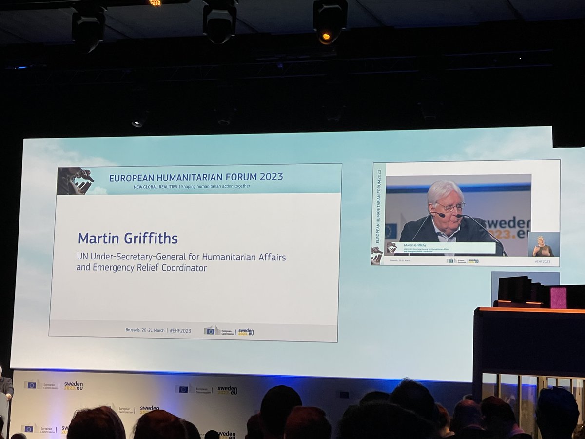 UN_Lemarquis's tweet photo. I attended this week the European Humanitarian Forum #EHF2023, taking place in a context of  growing hum. needs &amp; changing geopolitical realities. Had the pleasure to be in a panel on “understanding the severity of needs” with  @DStillhart @NickDyerFCDO &amp; Leila Oliveira @JiafInfo https://t.co/J8WZrbZo2Q