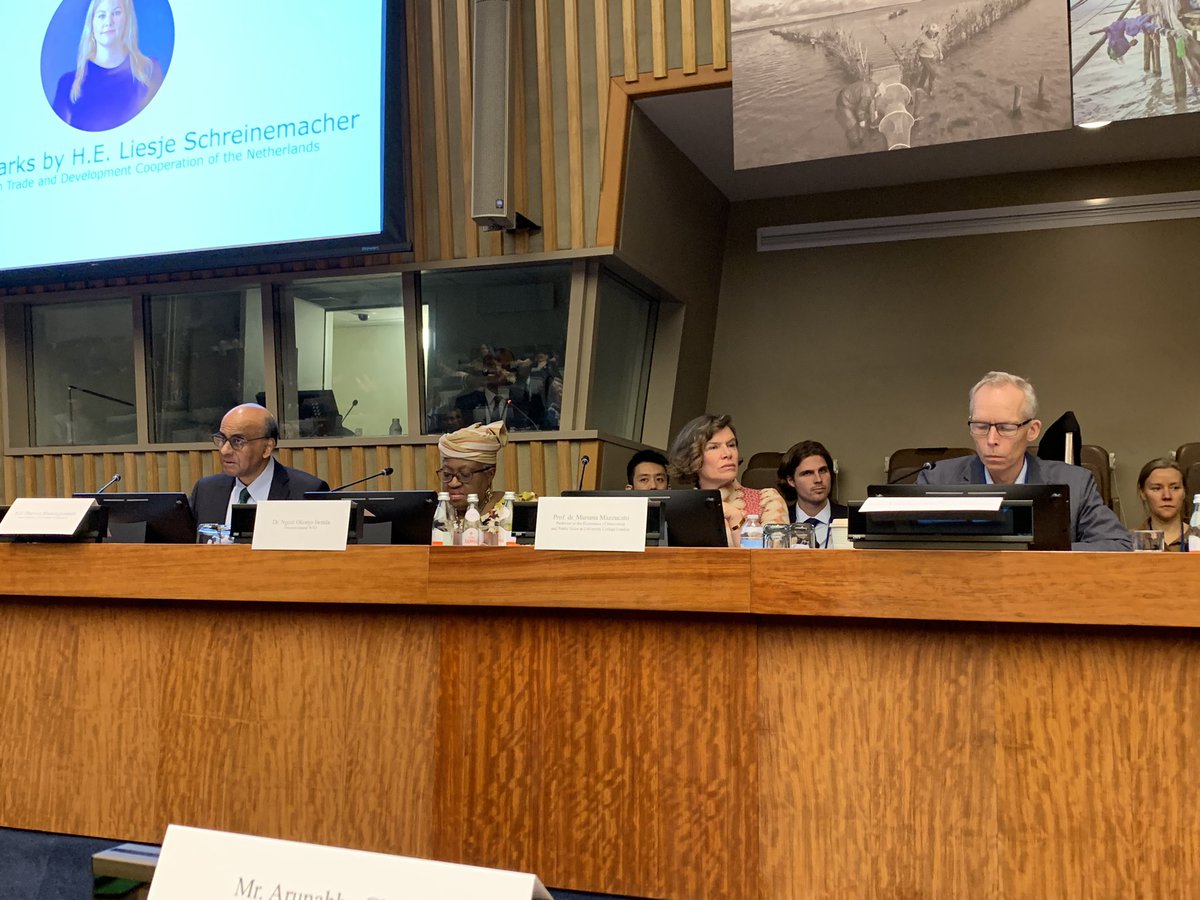 aliciabarcena's tweet photo. Launching at he @UN the https://t.co/nE9gErlGAI @watercommongood #gcew in the @UN Water Conference with @NOIweala @MazzucatoM @jrockstrom @Tharman_SLaunching https://t.co/M6uREte8ea