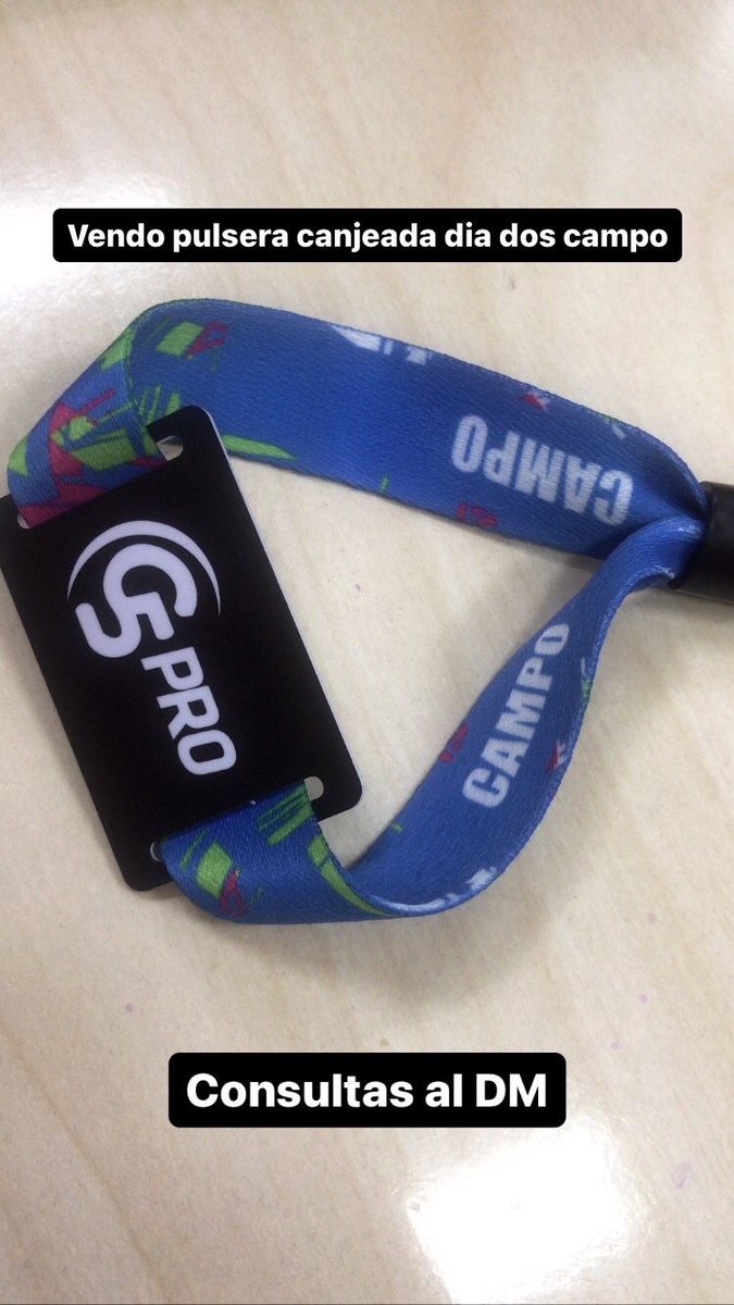 isossa_asmk's tweet photo. Vendo pulsera canjeada para el día 2 del #Asuncionico . Campo generales https://t.co/8GP1Sa0e0h
