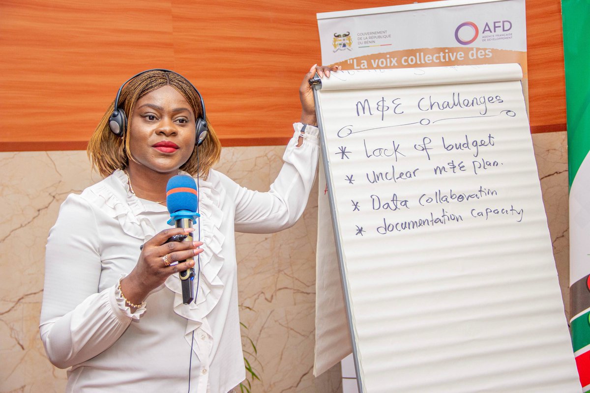 wacsi's tweet photo. Today, our Head of Policy Influencing @omolarabalogun led a discussion on M& E at the West Africa Regional Campaign and Capitalisation Workshop happening in #Benin.
She #underscored the importance of M& E in strategy implementation and explained some of the challenges. https://t.co/lORhtrbrOE