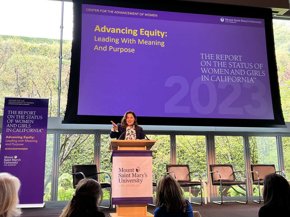 CCSWG's tweet image. The data is a roadmap. Women like the ones in this room today, and the ones who couldn’t be here because they are in carpool lanes and picket lines and caucus meetings and classrooms can lead the way to a more equitable California for us ALL! #WomenAreEssential #StatusofWomen