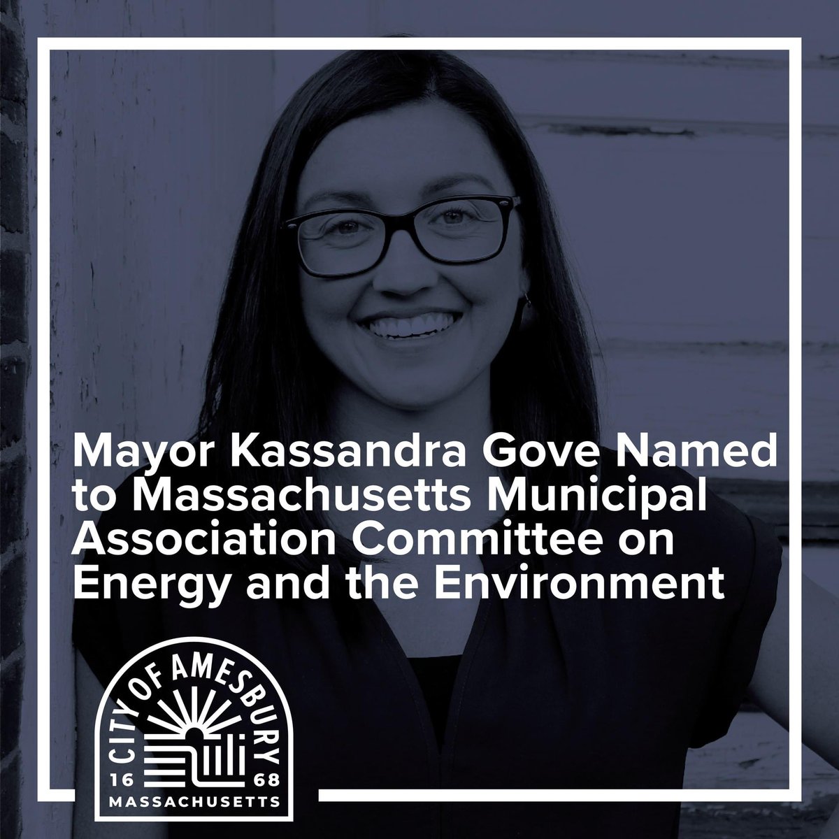 Mayor Kassandra Gove was recently named to the Massachusetts Municipal Association’s (MMA) Policy Committee on Energy and the Environment. To read more, visit: amesburyma.gov/CivicAlerts.as…